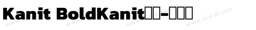 Kanit BoldKanit粗体字体转换